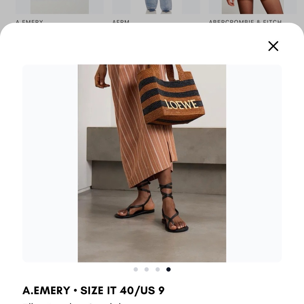 A.EMERY (NWT) Black Women's Strappy Sandals - Picture 4 of 5